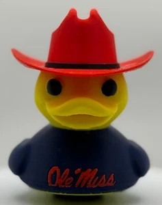 3D Printed Ole Miss Jeep Duck - Blue Body & Red Hat - Perfect for Rebel Fans! - Picture 1 of 5