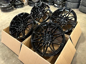 18" Inch Rims Fit BMW 530i 530e Wheels 5 Series 2016-2023 18x8 New Black 826 - Picture 1 of 10