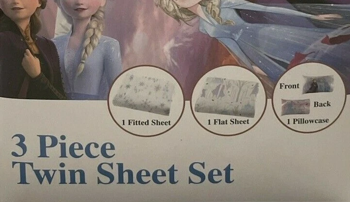 Disney Frozen NA124I Kids Bed Sheet Set Elsa & Anna Spirit of Nature Twin