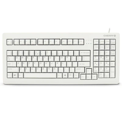 CHERRY ELECTRICAL G80-1800LPCEU-0 Gray Compact Industrial Keyboard - 104 Keys - Image 1 of 3