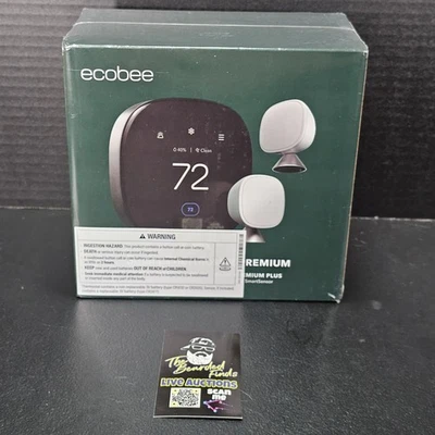 ecobee Smart Thermostat Premium Plus Pack (Includes 2x SmartSensor) - Image 1 of 4