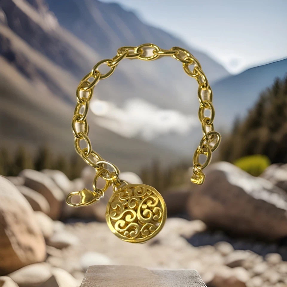 Pulsera Brighton CONTEMPO Medallón Nueva con Etiquetas Lista $108 Un Medallón Como En La Imagen Foto 1 de 1