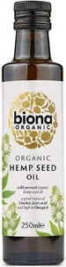 Biona Organic Hemp Seed Oil 250ml Cold-Pressed Unrefined Vegan Omega 3 6 D - Picture 1 of 2