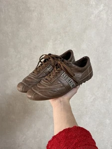 Vintage Rare Dirk Bikkembergs Soccer Brown Shoes Sneakers Men’s Size 42 9 8 27 - Picture 1 of 14