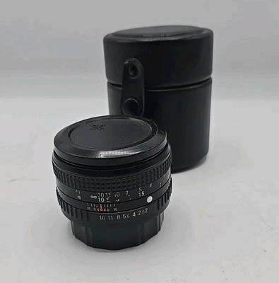 Sears Auto Lens 1:2.0 50mm Lens Made in Japan Lens Cap & Case. Sharp good Bokeh - Image 1 of 4