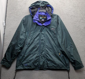 Chaqueta impermeable Ripstop Eddie Bauer Ebtek para hombre grande verde forrada de vellón con capucha - Imagen 1 de 13