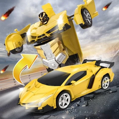 Transformer RC Radio Remote Control*Transformer Vehicle Car Deform Robot#ToyGift - Image 1 of 4