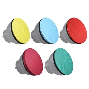 5pz Coprilampada Diffusore Morbido 7" Panno Diffusore Strobo Riflettore Lampada Calzino - Foto 1 di 6