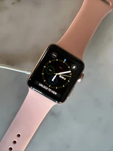 Apple Watch Series 3 38mm GPS + Cellular - Aluminum Case, Perfect Condition - Zdjęcie 1 z 9