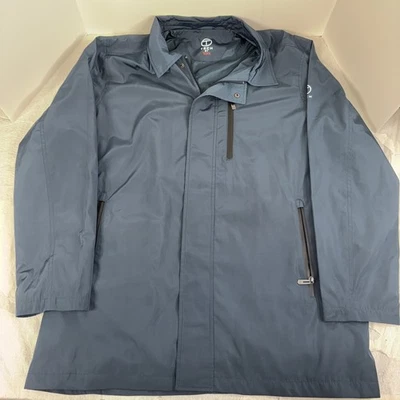Chaqueta de lluvia Tech By Tumi negra con cremallera completa para hombre talla XL abrigo de lluvia al aire libre Foto 1 de 4
