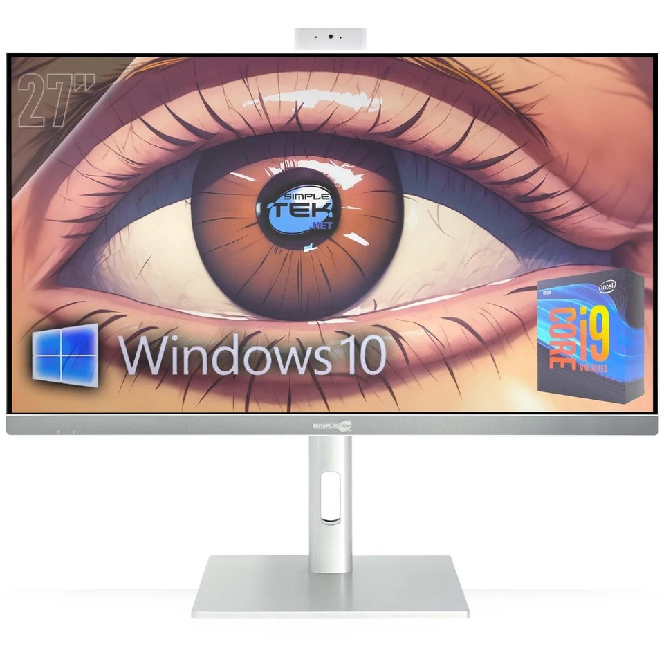 All In One 27" 4K I9 RAM 64GB SSD 4TB RTX4060 8GB Windows 10 Gaming PC VESA - Image 1 of 4