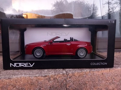 NOREV 1/18 ALFA ROMEO SPIDER CABRIOLET ROUGE - DEFECT READ DESCRIPTION  - Photo 1/4