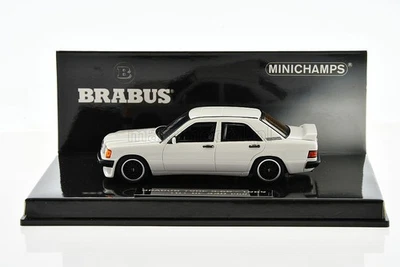 BRABUS 190E 3.6S W201 White 1989 1/43 MINICHAMPS 437032602 - Bild 1 von 4
