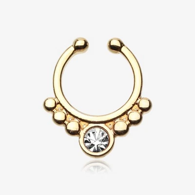 Gem Grandiose Fake Septum Ring - Image 1 of 2