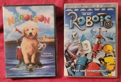 NAPOLEON movie & ROBOTS (Robin Williams, Drew Carey) movie FAMILY FUN MOVIES  - Image 1 of 3