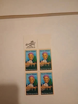 Harriet Tubman USPS Stamps, Scott #1744 13c 1978 ' Block of 4 - Image 1 of 2