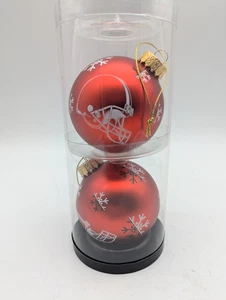 Cleveland Browns Christmas Ornaments 2er Pack - Round - NFL - Bild 1 von 2