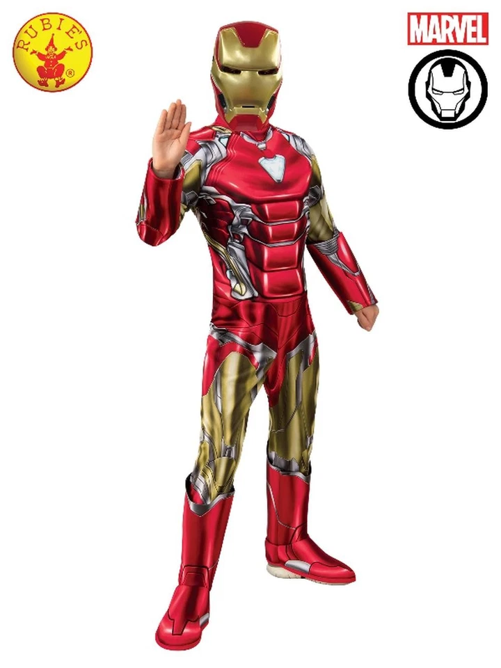 Iron Man Deluxe Costume - 6-8 Years - Rubies - Image 1 of 1