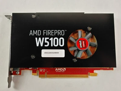 Lot of 2 AMD FirePro W5100 4 GB GDDR5 PCI Express 3.0 x16 Desktop Video Card - Image 1 of 4