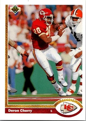 1991 Upper Deck - Deron Cherry #374 - Image 1 of 2