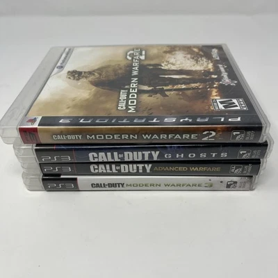 Call of Duty PS3 Lote de 4 Playstation 3 Modern Warfare 2 MW3 Ghosts Advanced Foto 1 de 4