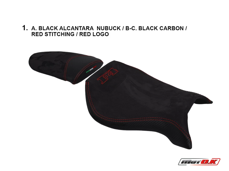 MV Agusta F4 1999 - 2009 MotoK Seat Cover waterproof Alcantara Nubuck D564/K2/EX Foto 1 de 1