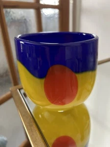 Schwedisches Kunstglas - Christer Sjögren für Lindshammar - Unikat Vase - Bild 1 von 10