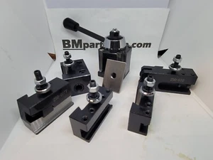 Atlas / Craftsman 6″ Lathe OXA 0XA Steel Wedge Type Quick Change Tool Post Set - Picture 1 of 4