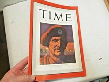 February 1, 1943 Time Magazine The Eight Army's Montgomery Cover good shape - NR