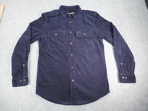 Line of Trade Corduroy Shirt Men's Medium Blue Long Sleeve Outdoor Button Up - Picture 1 of 11