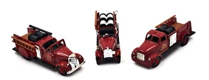 Lot of 3 High Speed Pumper Fire Trucks Plastic & Diecast 1:64 Loose Issues READ - Picture 1 of 10