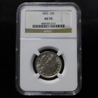 1892 Barber Quarter Ngc Au55 Us 25c Coin - White Pq!