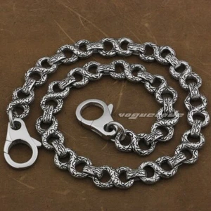Mens Stainless Steel Biker Wallet Chain Punk KeyChain DIY Accessory 4B006WCC - Picture 1 of 19