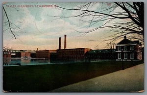 Postcard Saylesville RI c1907 Sayles Bleachery Dyeing and Finishing CDS Cancel - Picture 1 of 2