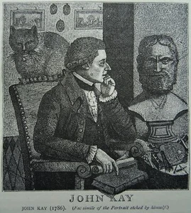 Edinburgh PORTRAIT OF JOHN KAY (1786) Original Victorian Print c1881 - Picture 1 of 2