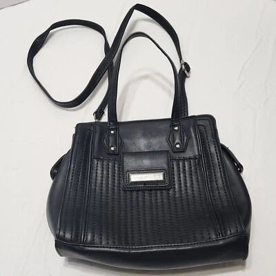 Cartera Cathrine Malandrino imitación cuero negro Foto 1 de 4