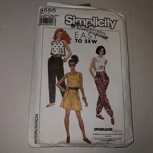 Vintage 90s Y2K McCall's Pattern 9566 8 Pcs All Sizes Crop Joggers High Shorts - Picture 1 of 3