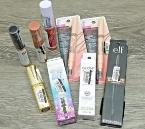 Lote mixto de 9 piezas de maquillaje belleza farmacia Elf Pacifica Maybelline labios para cejas - Imagen 1 de 11