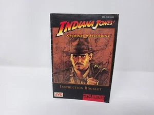 Indiana Jones Greatest Adventure (Super Nintendo SNES) Booklet / Manual Only - Picture 1 of 2