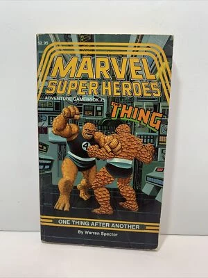 MARVEL SUPER HEROES ADVENTURE THE THING GAMEBOOK #5 ONE THING AFTER ANOTHER 1987 - Image 1 of 4