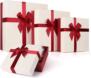 Gift Boxes with Lids for Presents, Set of 4 Gift Boxes for Presents, Luxury Gift - Picture 1 of 12