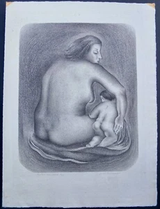 Ivan Messenger 1930's Lithograph "Mother And Child" Signed #6/35 And Titled - Picture 1 of 8