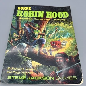 GURPS: Robin Hood Adventures In Sherwood Forest And Beyond Game Book 1992 W/ Map - Picture 1 of 14