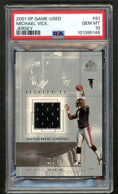 2001 SP Game Used Edition Michael Vick Jersey RC 304/500 PSA 10 GEM MINT 💎 - Image 1 of 2