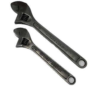 Craftsman USA Set di chiavi regolabili, 2 pezzi: 8", 10" 44603, 44604 forgiate negli USA - Foto 1 di 15