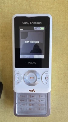 Sony Ericsson W205 Slider weiß, Komplett mit Ladegerät Retro Phone Vintage  - Bild 1 von 4