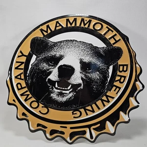 Letrero de hojalata Mammoth Brewing Company 16 pulgadas hombre cueva bar letrero de metal - Imagen 1 de 3