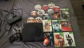 Xbox 360e 500 GB Megabundle W 29 Games, Afterglow Controller, Power Supply(READ)