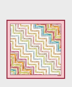 Missoni foulard in seta stampa geometrica, rosa FO41TWDA1310001 - Picture 1 of 1