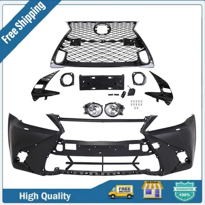 Durable Front Bumper Kit + Foglight For 2006-2013 Lexus IS Models IS250 IS350 - Image 1 of 4